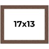 PosterPalooza | 17x13 Wide Barnwood Picture Frame, UV Acrylic, 6 Finishes - Grey, Brown, White, and Black - 2 of 4