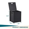 16‘’ Wide Outdoor Propane Tank Cover - 20 Lbs Tank Side Table with Storage, Dual Function for Gas Fire Pit, Grill, Griddle & Stoves - 2 of 4
