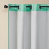 Kumasinova 84"/63" Chevron Print Room Darkening Curtains Panel Pair,2PCS Window Curtains with Grommet Top,Kitchen Curtains with Thermal Insulation - 3 of 4
