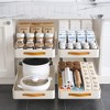 Pull Out Cabinet Organizer for Kitchen Cabinets, Stainless Steel Sliding Drawers, Peel and Stick Slide Out Pantry Shelves Organizers and Storage - 3 of 4