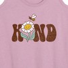 Women's - Instant Message - Bee Kind Flower Graphic Racerback Tank - 2 of 4