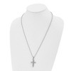 Black Bow Jewelry Stainless Steel Layered Cross Necklace - 24 Inch - 3 of 4