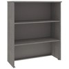 vidaXL Top for Highboard HAMAR Light Gray 33.5"x13.8"x39.4" Solid Wood Pine - 2 of 4