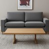 HomeRoots 55" Natural Solid Wood Double Pedestal Coffee Table - 2 of 4