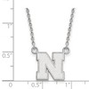 Black Bow Jewelry Sterling Silver Nebraska Cornhuskers NCAA Necklace 18 Inch - 2 of 4
