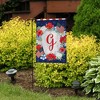 Patriotic Monogram Letter G Garden Flag Floral Wreath Briarwood Lane 18" x 12.5" - 4 of 4