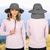 SUN CUBE Wide Brim Sun Hat Adults, Fishing Hats Sun UV Protection, Hiking Bucket Hat Safari Beach Boonie, UPF 50+ - 3 of 4