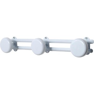 Evideco French Home Goods Wall-Mounted 3-Hook Rail Rack for Coats, Hats & Towels – Space-Saving Design, Ideal for Entryways, Bathrooms, or Bedrooms - 1 of 4