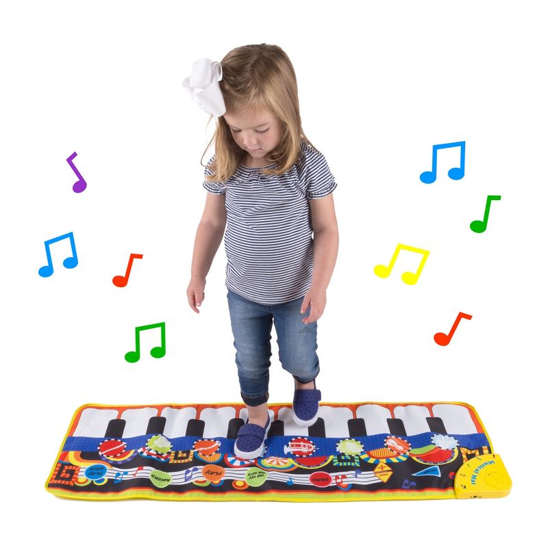 Toy Time Kids' Battery-Operated Musical Piano Step Play Mat, 3 of 8