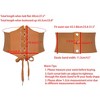 INSPIRE CHIC Women's Elastic Wide Corset Vintage Lace-up Tied Cinch Waspie Waist Belts 1Pc - 4 of 4