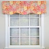 RLF Home 100% Cotton Dazzle Provance With Poly/Cotton Ivory lining Rod Pocket Valance 50" x 17" Orange - 2 of 4