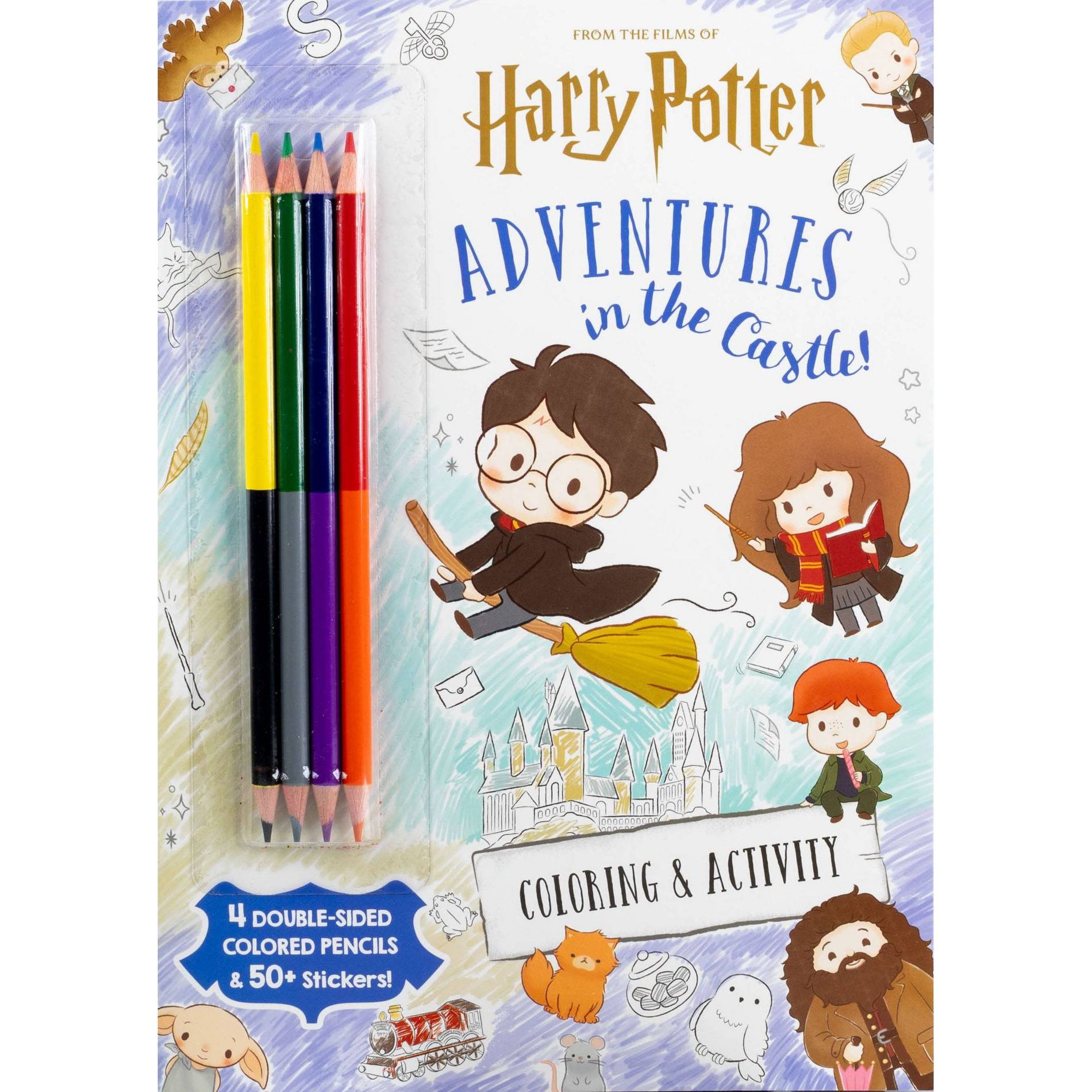Wizarding World: Adventures in the Castle - (Color & Activity with Colored Pencils) by Delaney Foerster (Paperback)