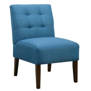 TopComfy Accent Chairs Modern Chair Dining Chair Armless Lounge Chair Comfortable Chair Decoration Chair for Living Room, Blue, 21"*29.13"*34.25" - 1 of 4