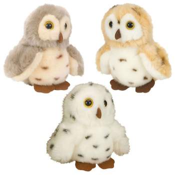 Wild Republic Itsy Bitsies Plush Spotted Owls - Set of 3