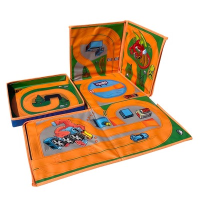 Hot Wheels Blue and Orange ZipBin 300 Car Storage Cube