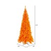 Vickerman Orange Fir Slim Artificial Christmas Tree - 2 of 3