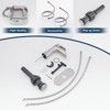 PAGED Bathroom Faucets with Deck Plate, Single Handle Bathroom Sink Faucet with Pop Up Drain and Supply Lines - 2 of 4