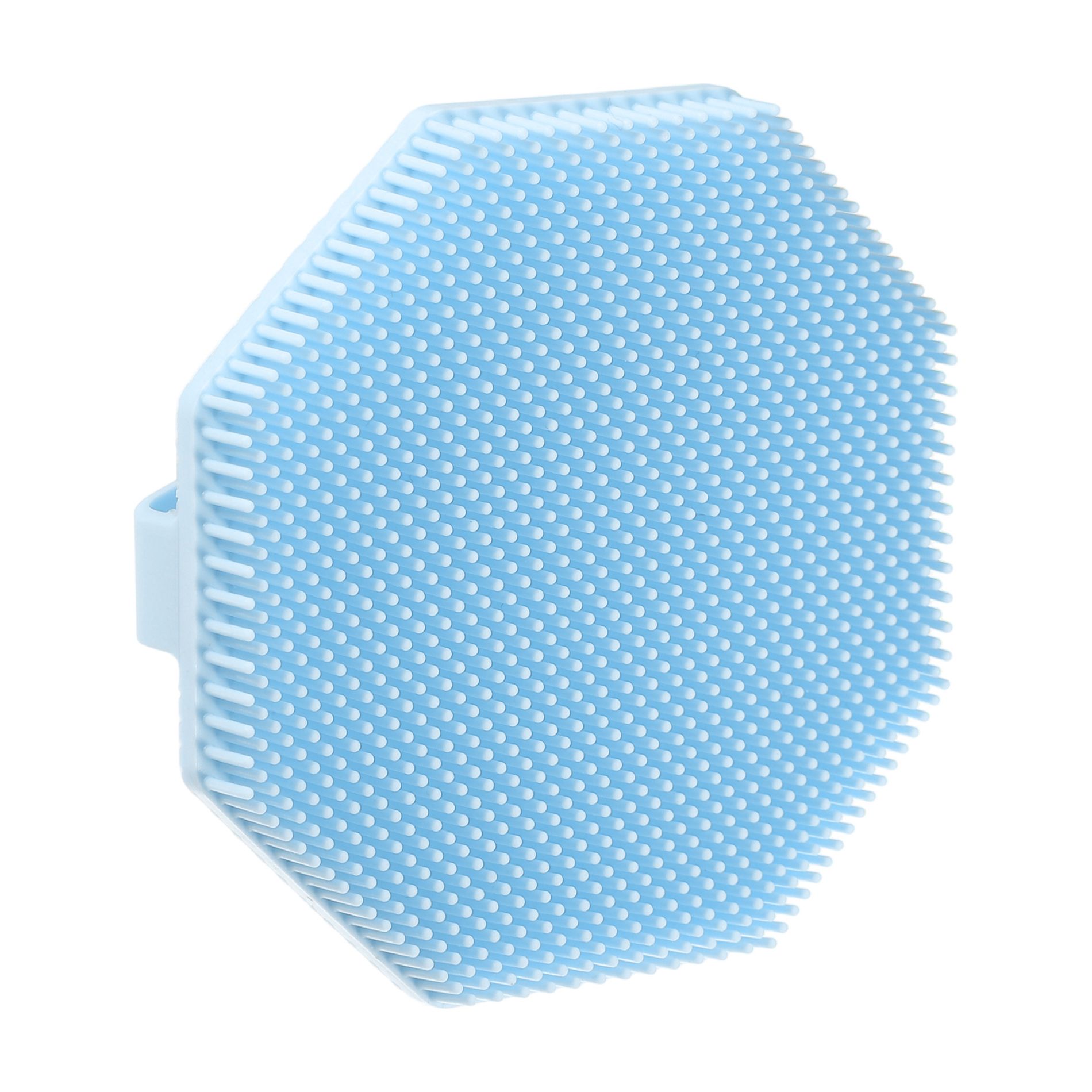 Unique Bargains Shower Silicone Body Scrubber 1 Pc Lake Blue