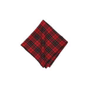 C&F Home Red Black Plaid Napkin Set of 6 - 1 of 3