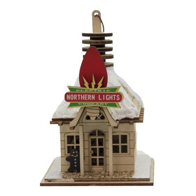 Ginger Cottages 5.25" Northern Lights Electric Company  -  Tree Ornaments