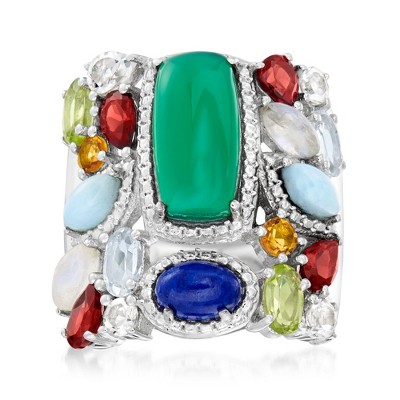 Ross-Simons 2.48 ct. t.w. Multi-Gem Ring in Sterling Silver