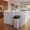 iTouchless Combo Set Touchless Sensor Kitchen and Bathroom Trash Cans with AbsorbX Odor Filter 13 and 2.5 Gallon Silver Stainless Steel - image 3 of 4