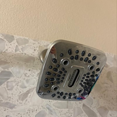 1.8 GPM Four Function Wall Mount Wave Sensor Shower Head with Temp LED  Chrome - Tosca