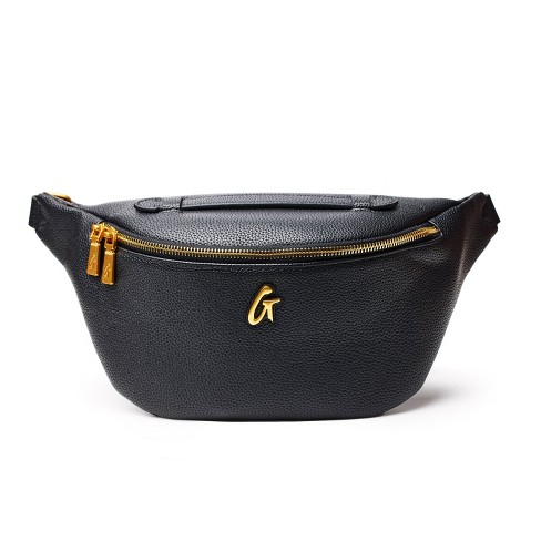 GLAM-AHOLIC LIFESTYLE PEBBLE FANNY PACK - BLACK - image 1 of 4