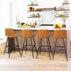 Arceso Counter Stool Set of 2, 30 inch Modern Bucket Barstool,  Bar Stools for Kitchen Island Restaurants - 2 of 4