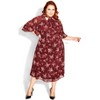 Women's Plus Size Alexandra Dress - port | CITY CHIC - 3 of 4