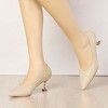 Allegra K Women's Pointed Toe Low Kitten Heel Dress Pumps - 2 of 4