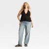 Women's Openwork Peplum Halter Pullover Sweater - Wild Fable™ - 3 of 3