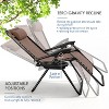 Nestl Zero Gravity Chairs Set of 2, Reclining Camping Chair, Folding Outdoor Chair with Pillow & Cup Holder Tray - 2 of 4