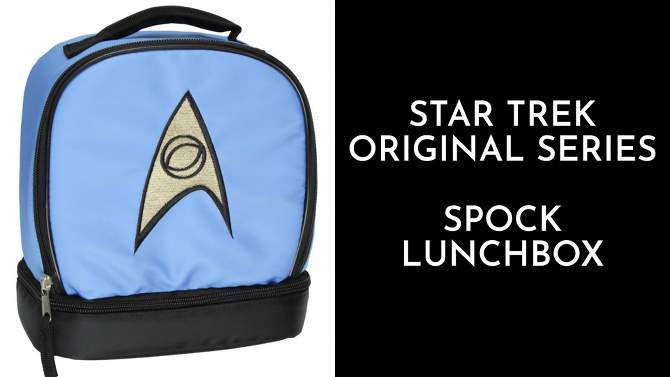 Star Trek The Original Series Spock Dual Compartment Insulated Lunch Box Blue, 2 of 10, play video