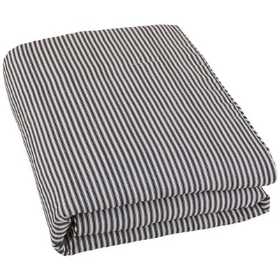 Ticking Stripe Skirted Bedspread Ensemble - King Bedspread