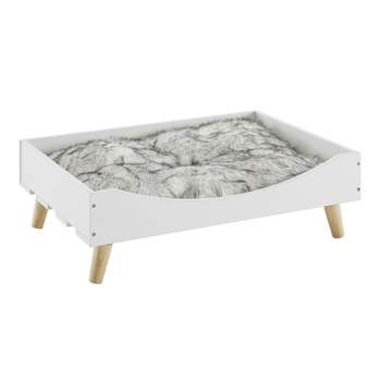 Sam's Pets Chauncy 9" White Cat Bed