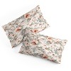Deny Designs King Ninola Design Squirrels Winter Holiday Botanical Comforter and Pillow Sham Beige - 4 of 4
