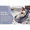 Folding Sofa Chair with 5 Adjustable Positions, Plush Floor Lounge Chair for Gaming, Meditation, Relaxation, and More - 4 of 4