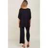 PinkBlush Black Cropped Pant Maternity Set - 3 of 4