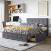 NicBex Queen Size Upholstered Platform Bed with Classic Headboard and 4 Drawers for Adults/Boys/Girls - 2 of 4