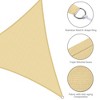 Yescom 11 Ft 97% UV Block Triangle Sun Shade Sail Canopy Outdoor Patio Pool Lawn Deck Beige - 4 of 4