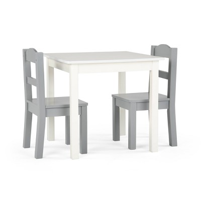 gray childrens table and chairs