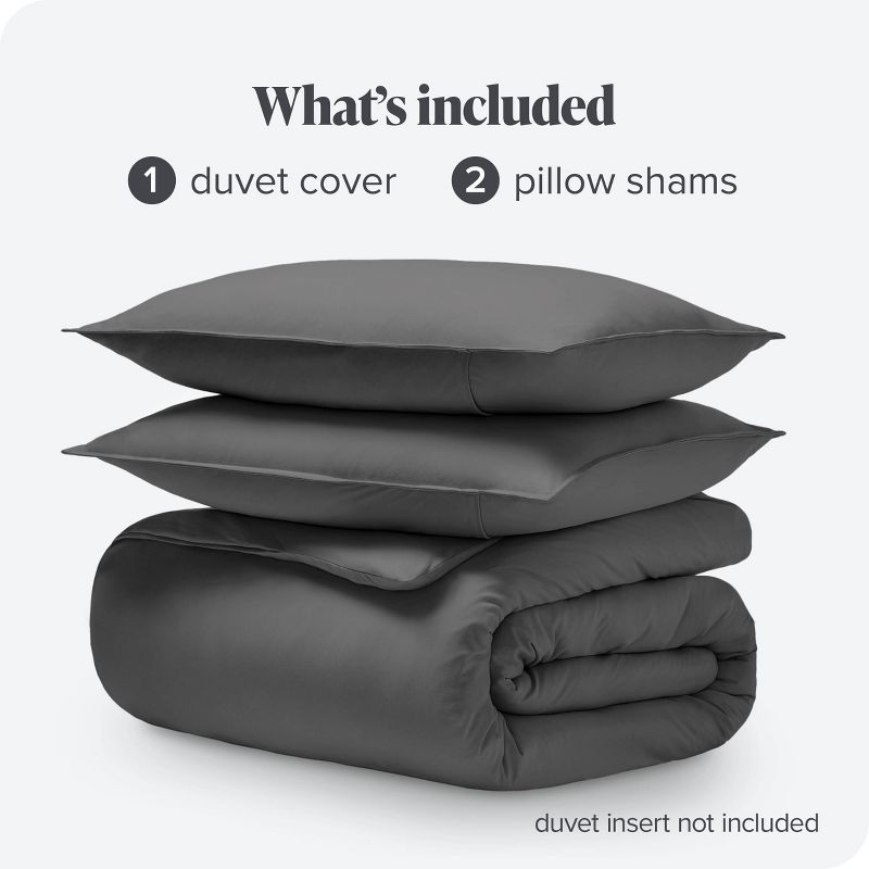 Organic Cotton Jersey Duvet Cover Set by Bare Home, 3 of 8