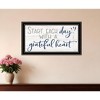 HomeRoots Grateful Heart Black Framed Print Wall Art - 2 of 3