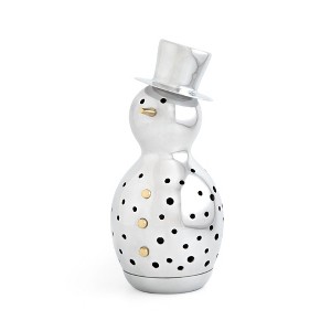 Nambe Snowman Luminary 12.5 Inch Snowman Figurine for Tealights - 1 of 4
