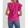 Women's Floral Embroidered Blouse - entro - 2 of 4