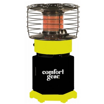 Comfort Gear Portable 360-Degree Propane Heater for Indoor/Outdoor Use, 7,500-10,000 BTU, Ideal for Patio, Garage, Camping, Tent, 1 Pound LP Tank