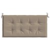 Garden Bench Cushion Taupe Oxford fabric (100% polyester) vidaXL - 4 of 4