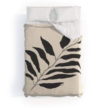 Breezy Palm Cotton Duvet & Sham Set - Deny Designs