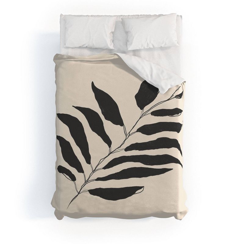 Breezy Palm Cotton Duvet & Sham Set - Deny Designs, 1 of 5
